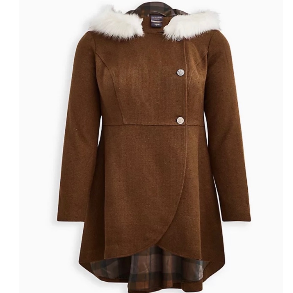 NWT Torrid Outlander Tweed Riding Coat size OX